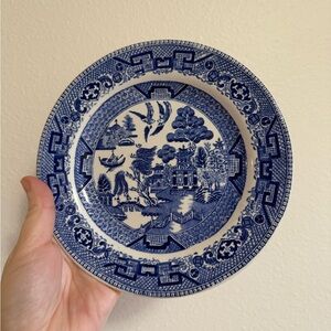 Ridgeway & Co Blue and White Porcelain Dinner Plate